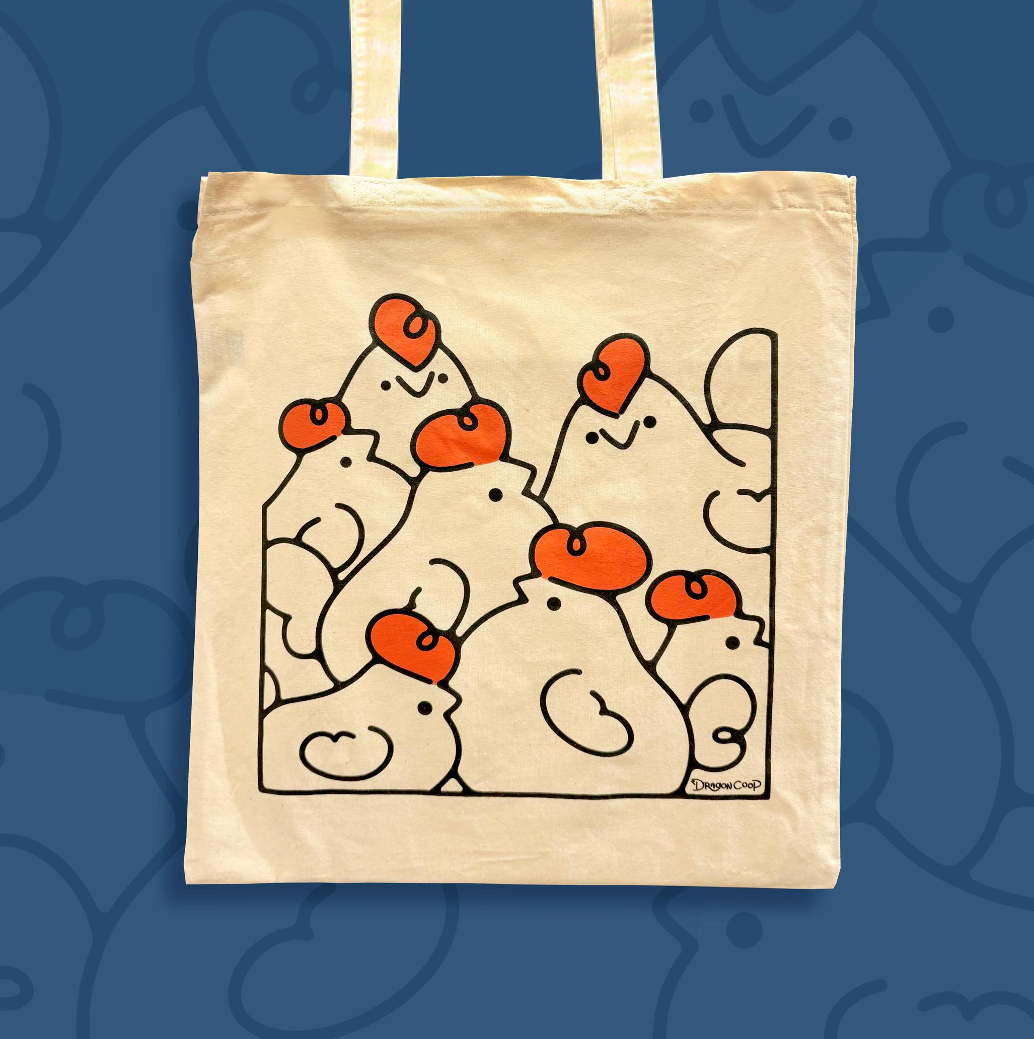 Chicken Flock Tote Bag