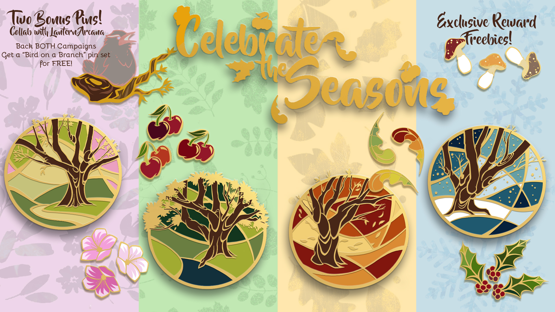 Celebrate the Seasons - An enamel pin project