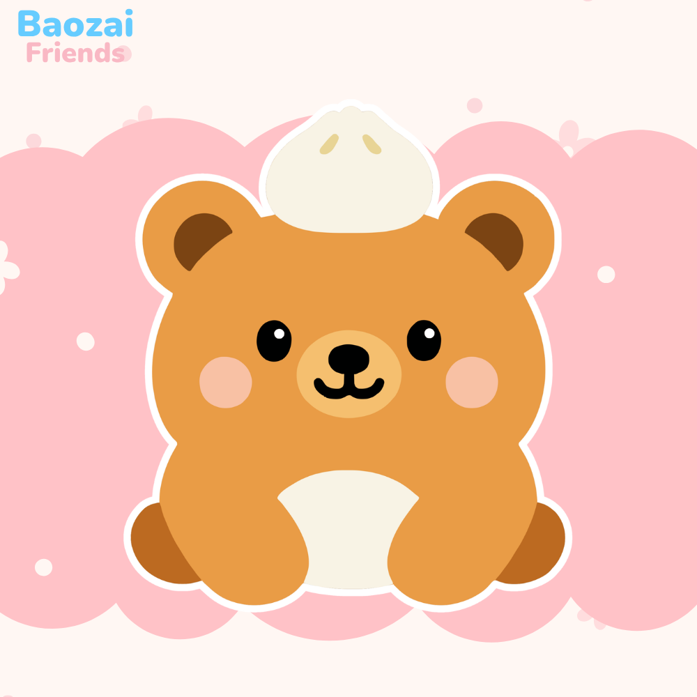 2.5" Glossy Sticker: Bobo the Bao Bear