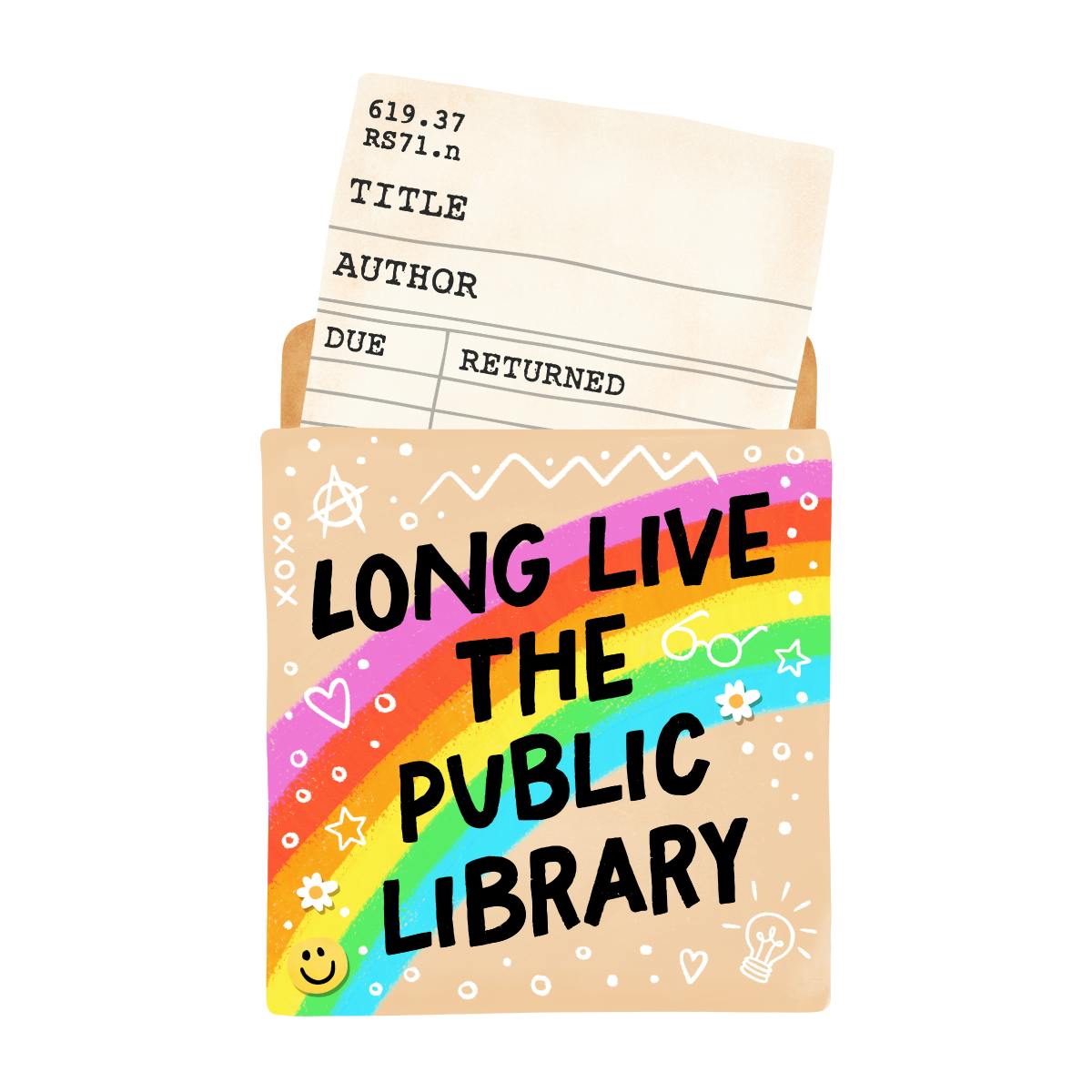 Long Live the Library Sticker