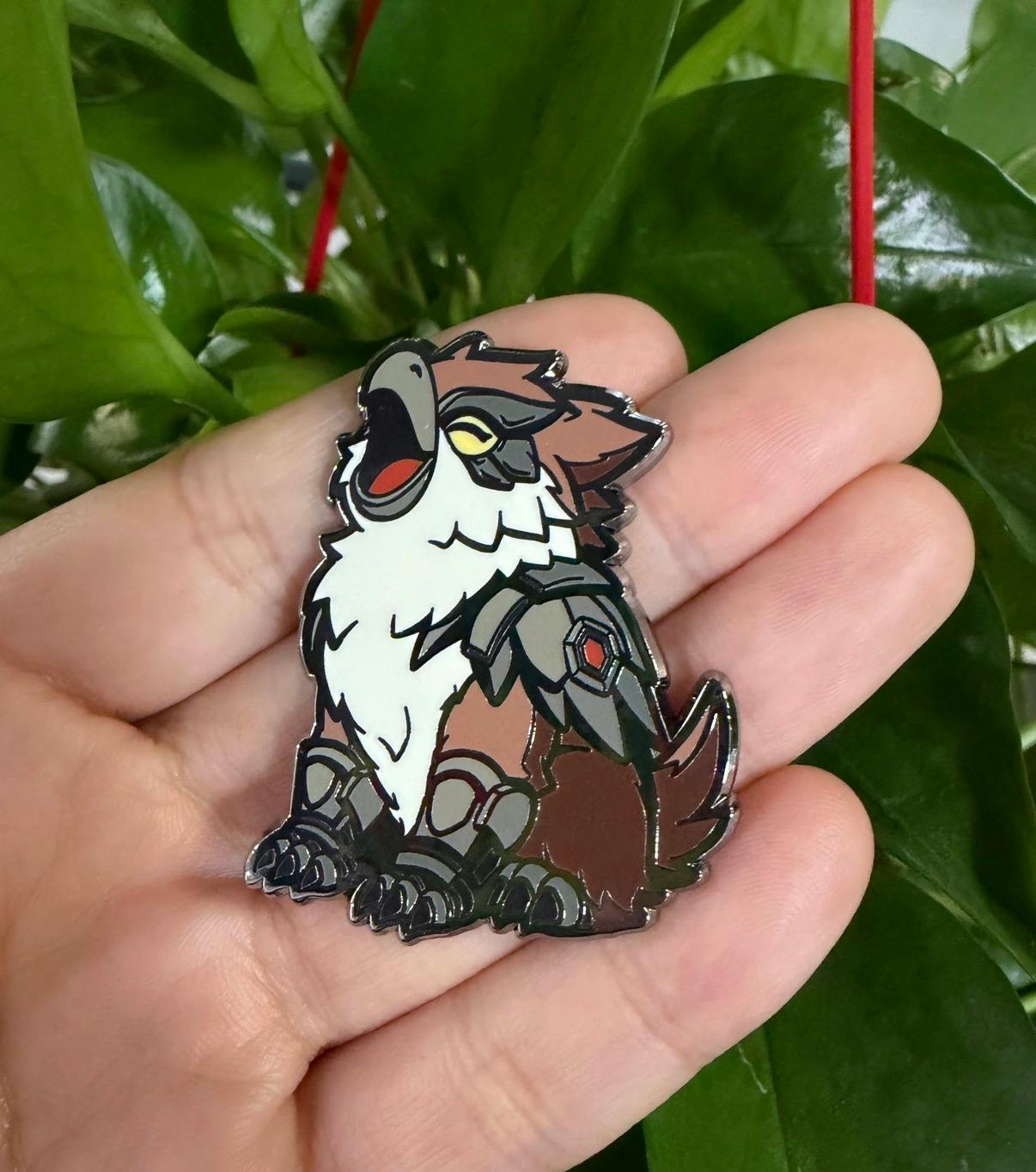 Armored Owlbear Cub (OC) Pin