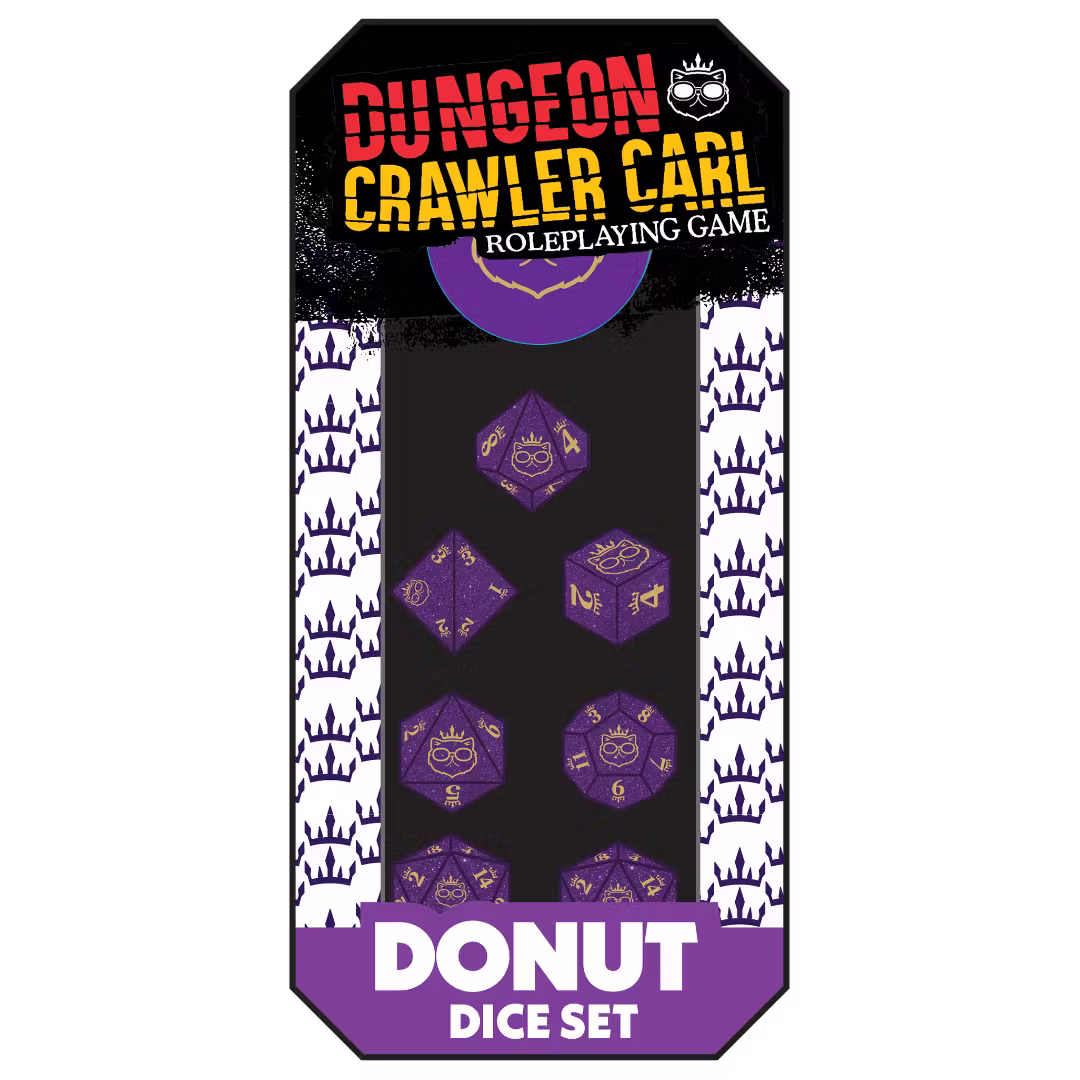 Dungeon Crawler Carl RPG Princess Donut Dice Set