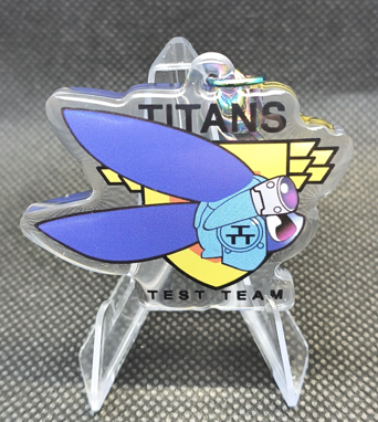 CLEARANCE - TTT -Gundam logo keyring -Hazel custom