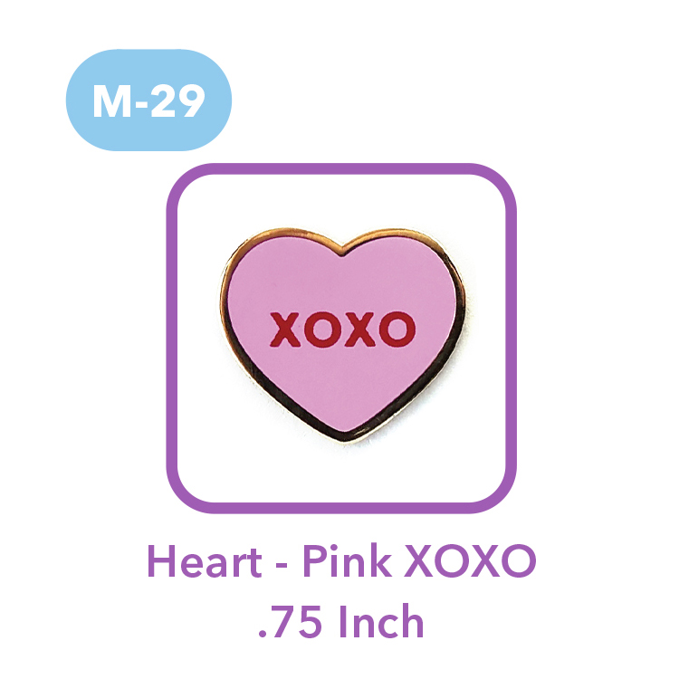 M-29 - Heart - Pink XOXO