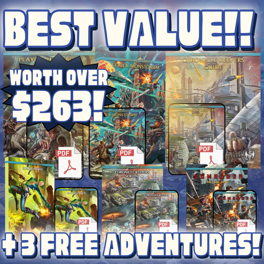 (Save 32%) Print + PDF - Amazing Adventures Complete + BONUS PDFs