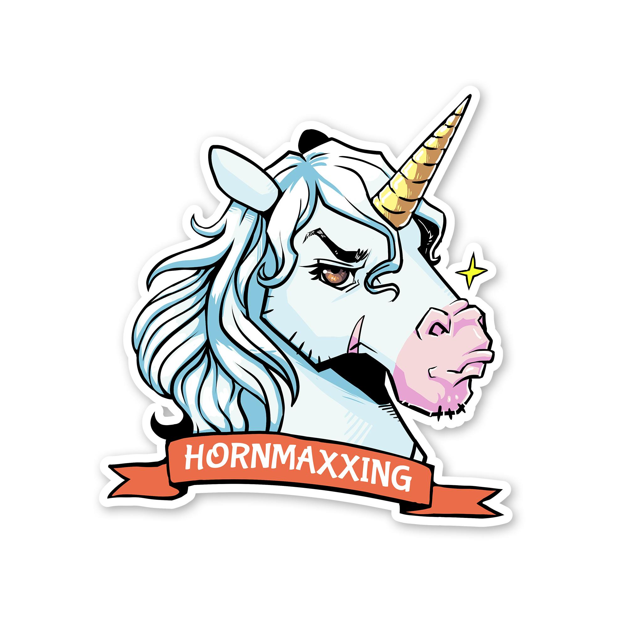 Hornmaxxing 3" Die-Cut Sticker