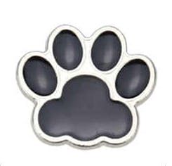Paw Print Enamel Black (4 colour options)