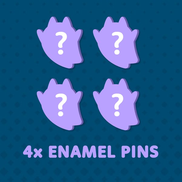 Quad Squad - Four Enamel Pins