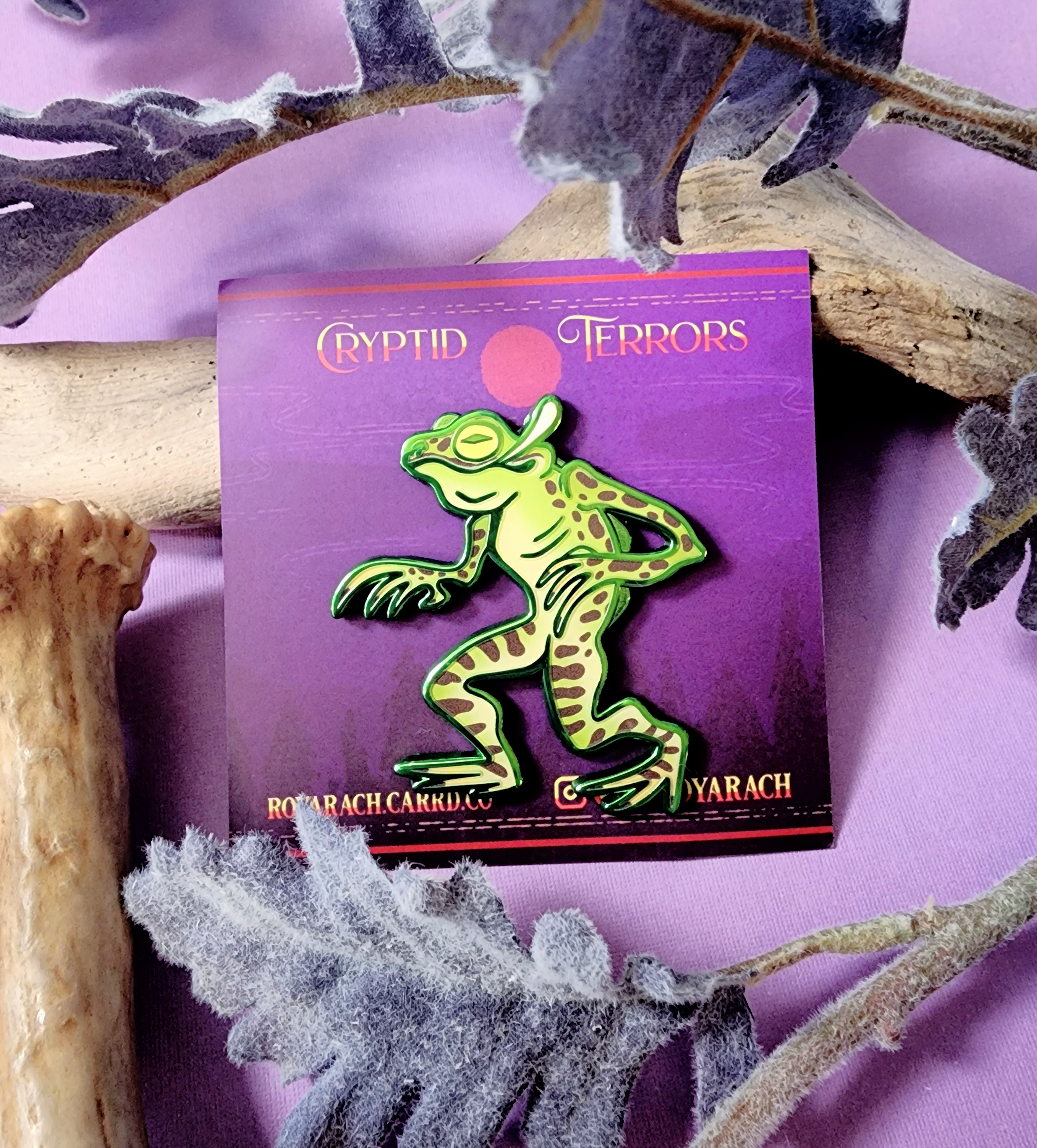 Cryptid Terrors | Loveland Frogman 2 inch Enamel Pin