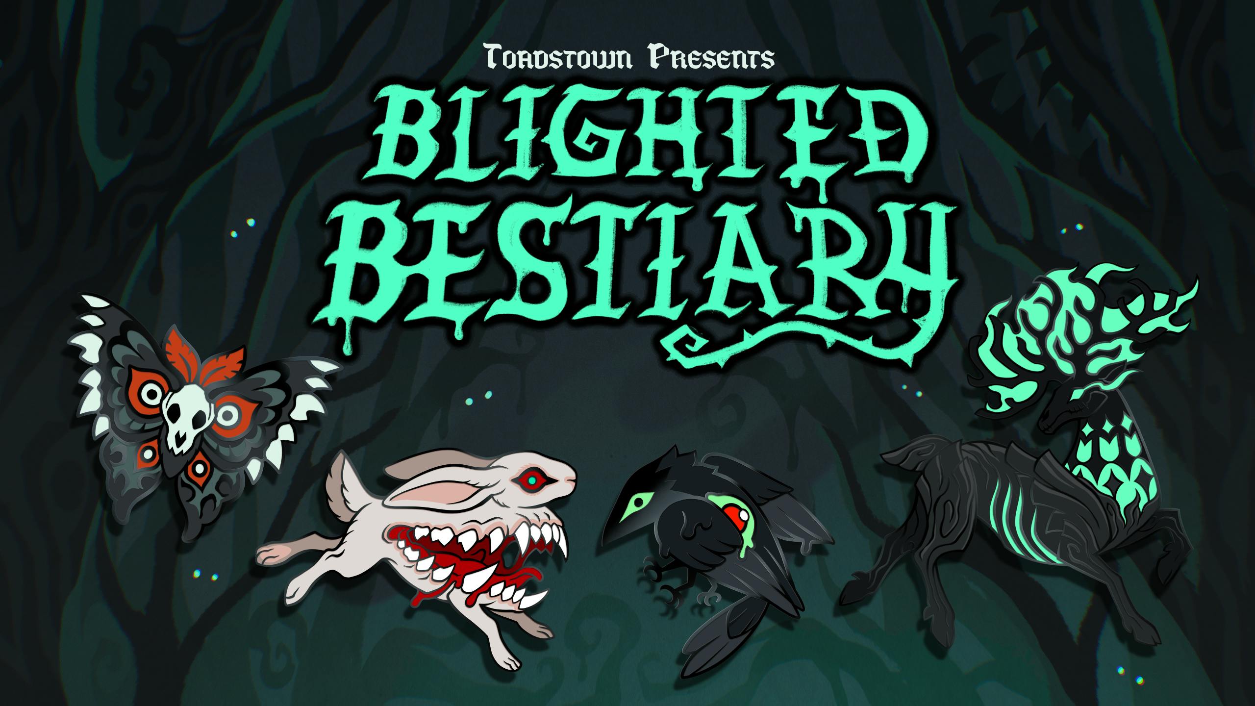 Blighted Bestiary | A Twisted Enamel Pin Collection