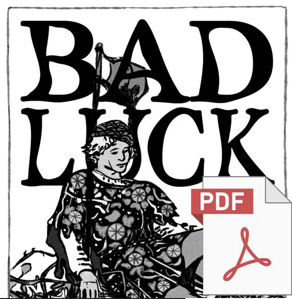 PDF Bad Luck Tarot Guidebook