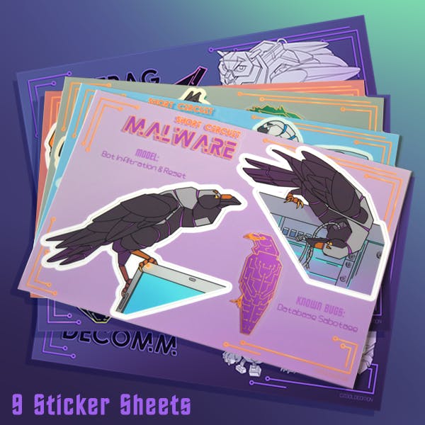 9 Sticker Sheets