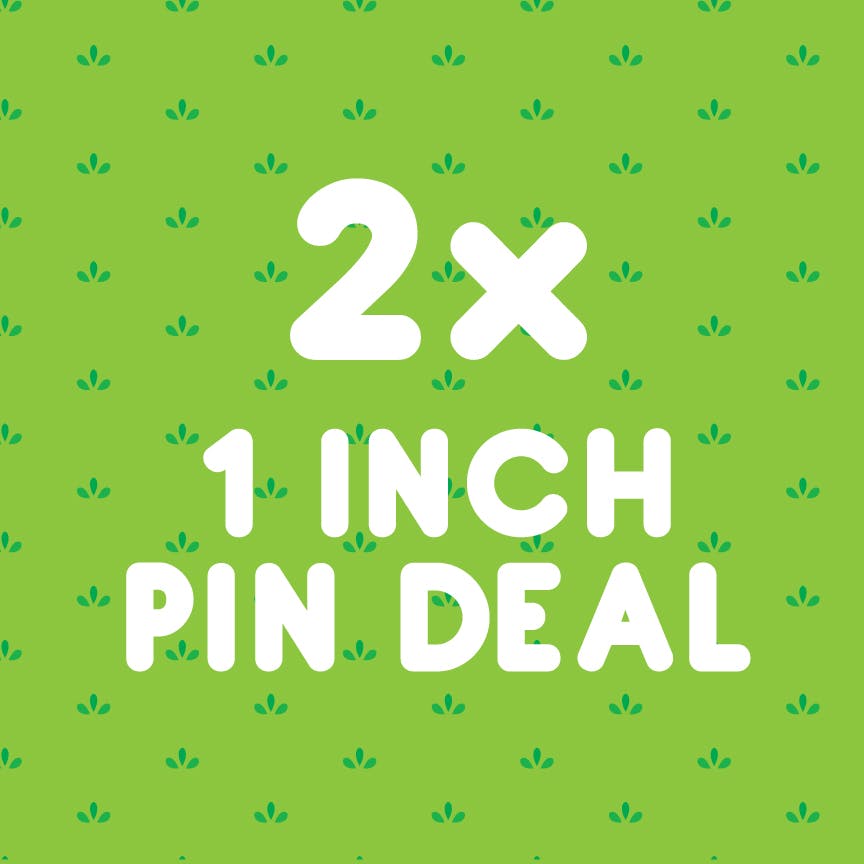 Medium Partners Work - Two 1 inch Enamel Pin