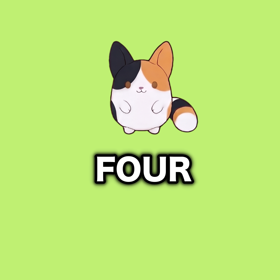 4 Plushies