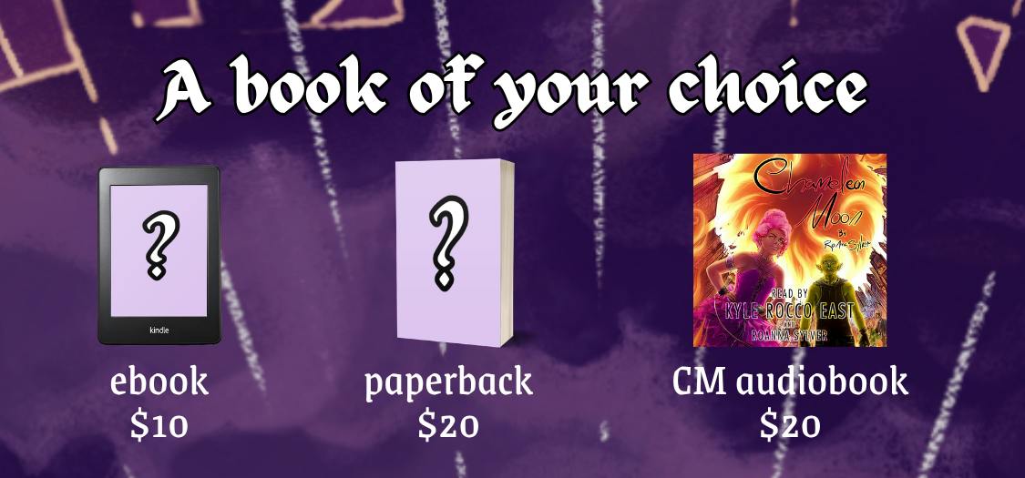 A Book Of Your Choice - Ebook $10, Paperback $20, CM Audiobook $20