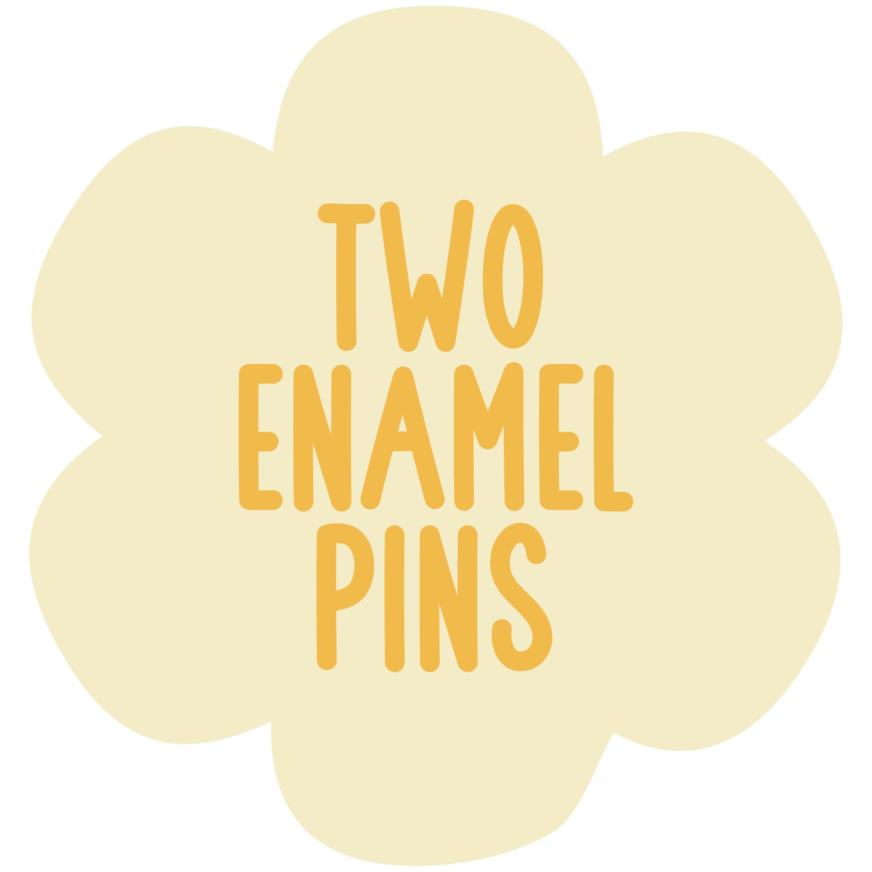 2 Enamel Pins