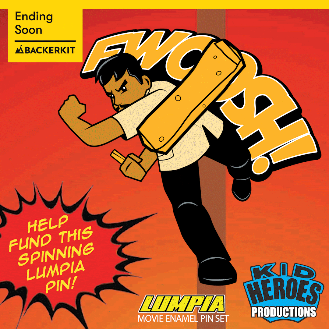Original LUMPIA Movie Enamel Pin Set! Project Update: Spinning LUMPIA ...