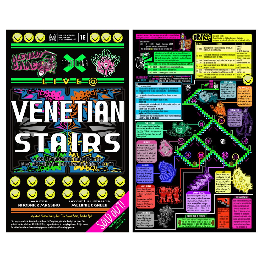 Venetian Stairs Poster (Mothership Misadventure)