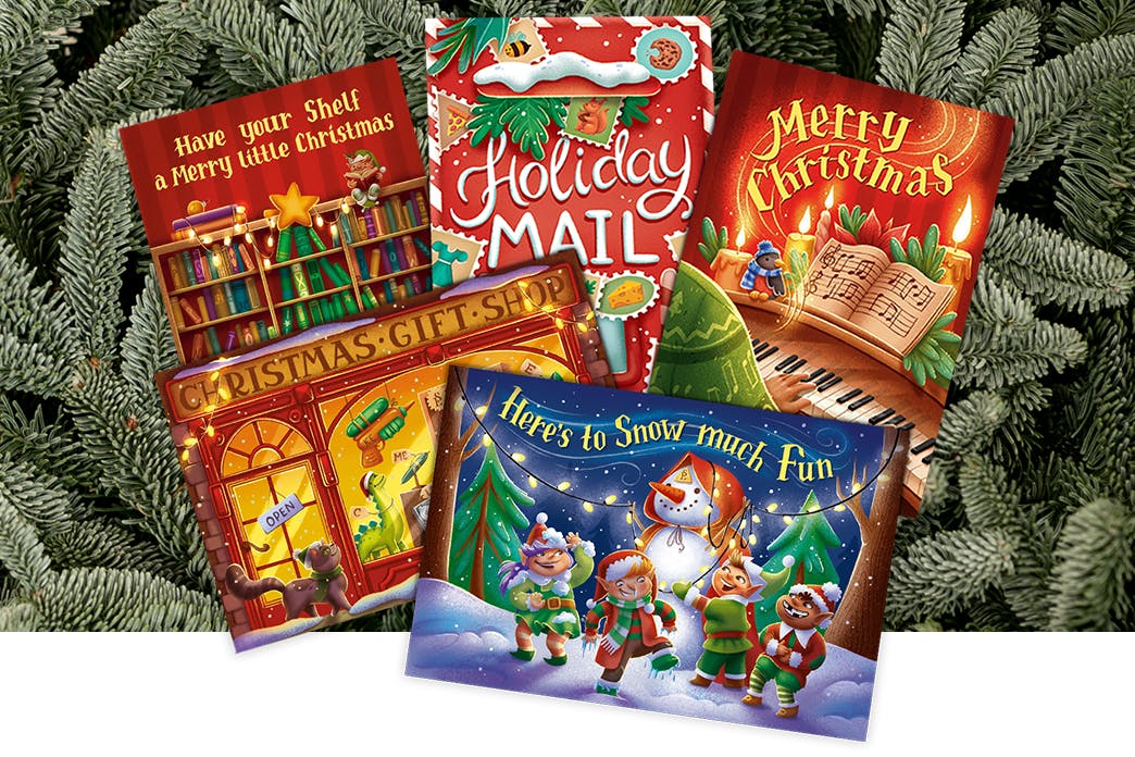 Five Puzzle Postcards