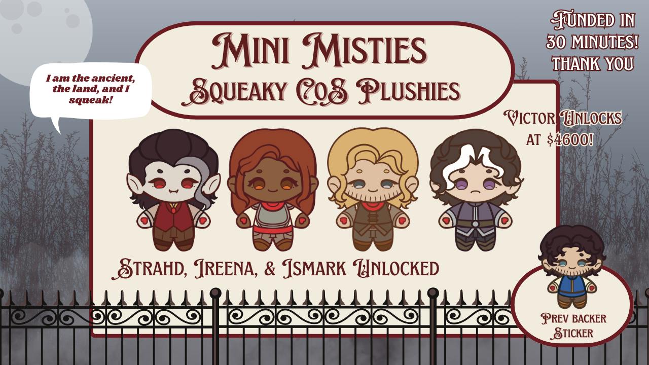 Mini Misties: Squeaky CoS Plushies