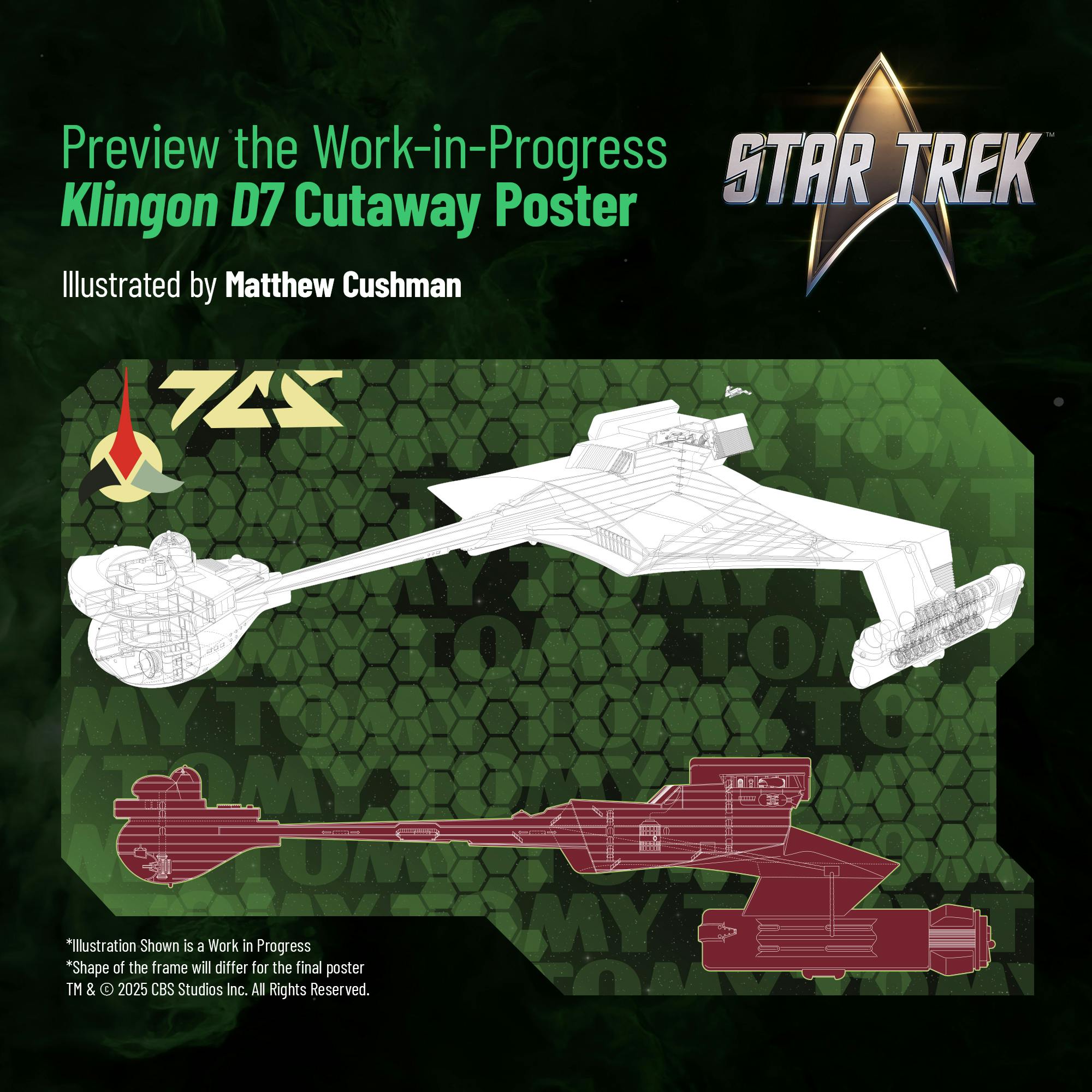Honor the Empire with the TOMY+ 1:350 KLINGON D7 Battle Cruiser