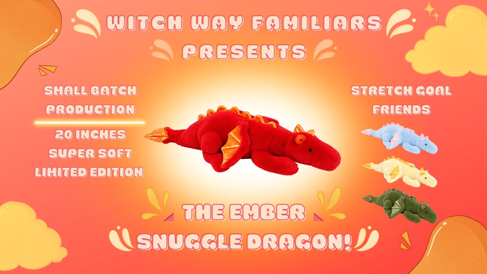 ✨Ember the Fiery Dragon Plushie - Limited Edition✨