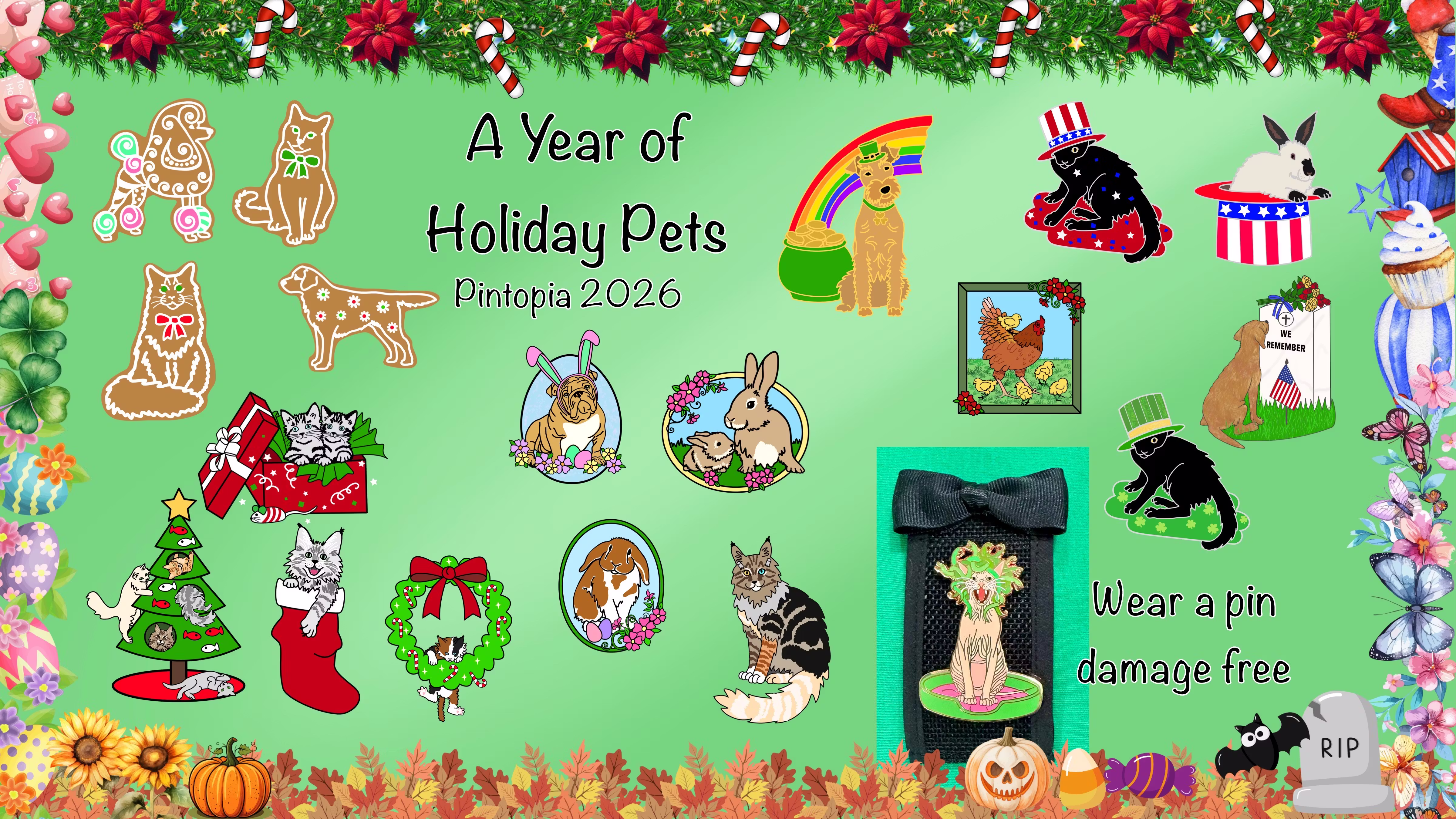 A Year of Holiday Pets