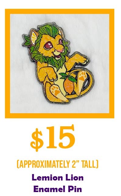 Lemion Lion Enamel Pin