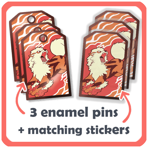 3x Omamori Enamel Pin