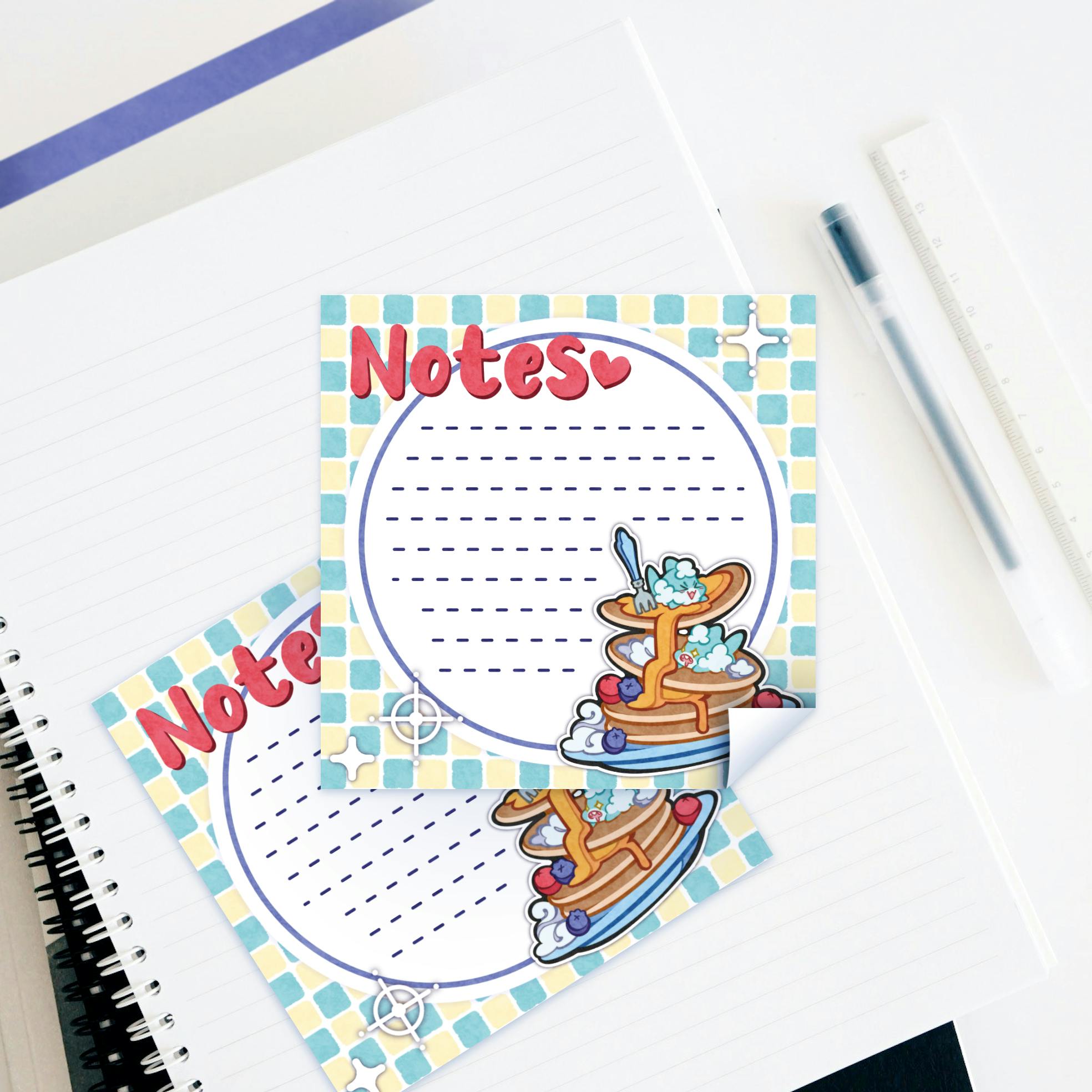 "Café Mehshark" Sticky Notes Pad