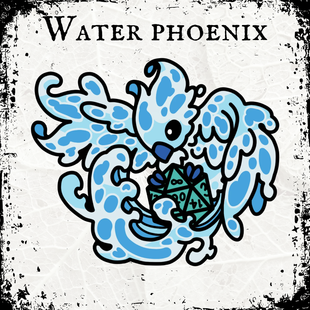 Water Phoenix Pin
