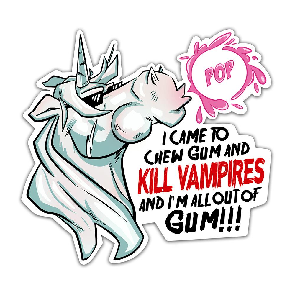 "All Out of Bubblegum" 3" Sticker