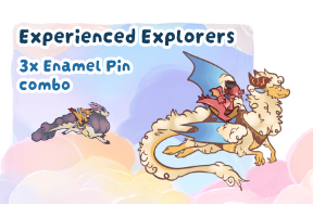 Experienced Explorers: 3x Enamel Pin + Rider Magnet