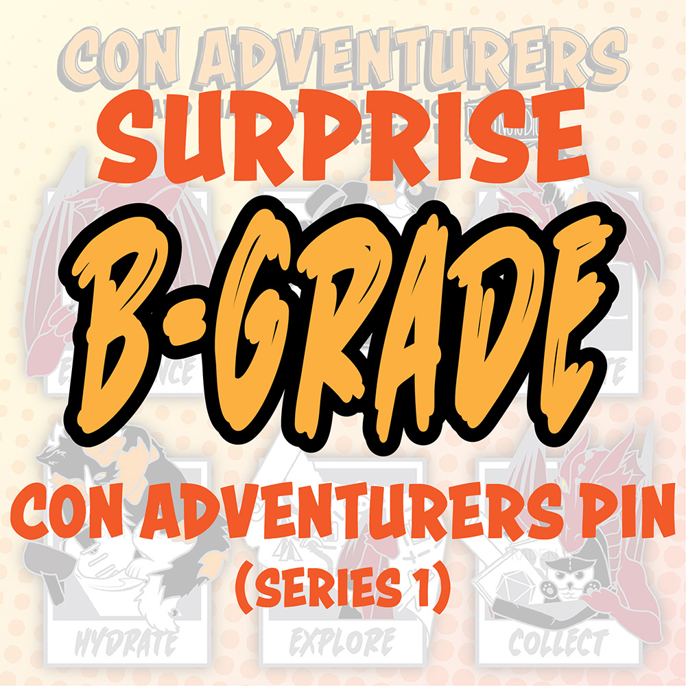 Single Random B-Grade Enamel Pin - Con Adventurers, Series 1