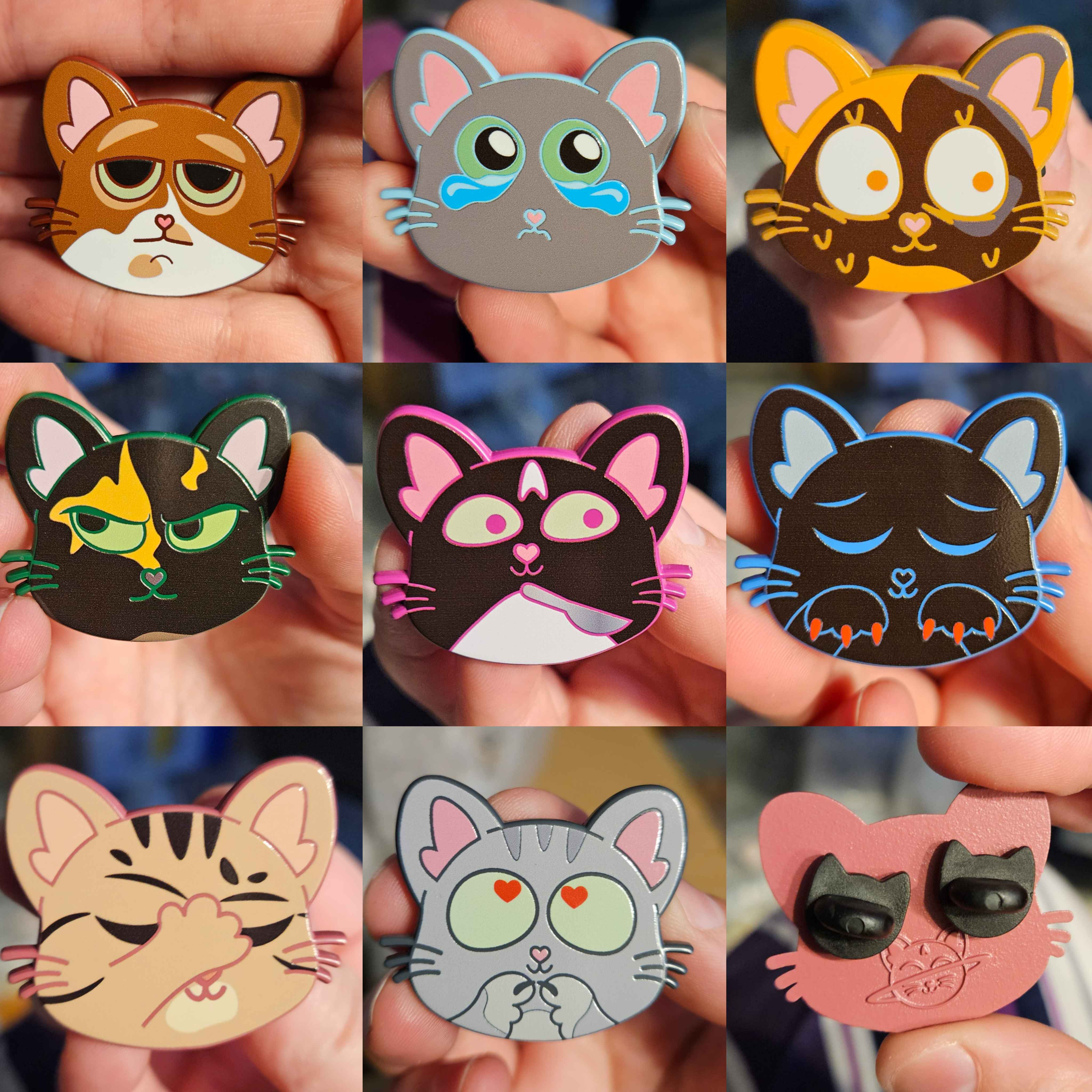 Cat Face Pin