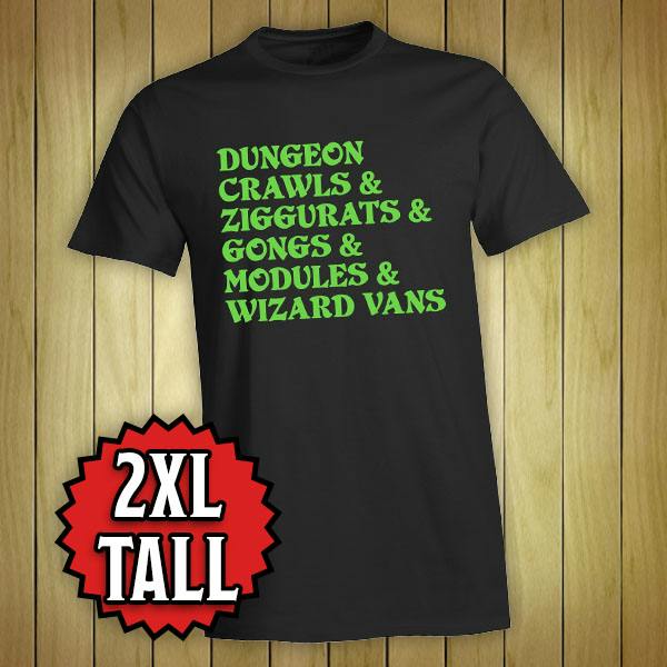 T-Shirt: Dungeon Crawls & Ziggurats & etc. (2XL Tall)