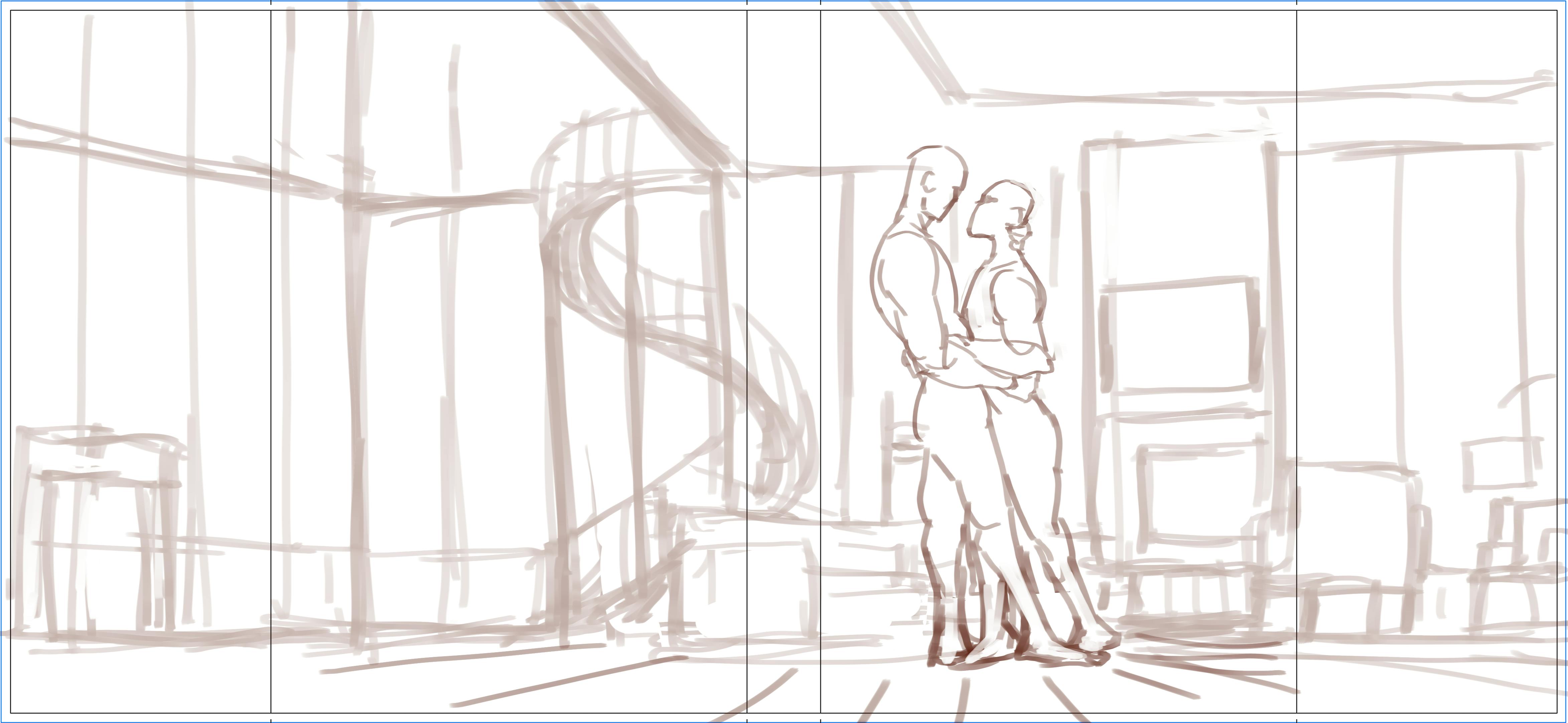 Concept One...Leaning into each other