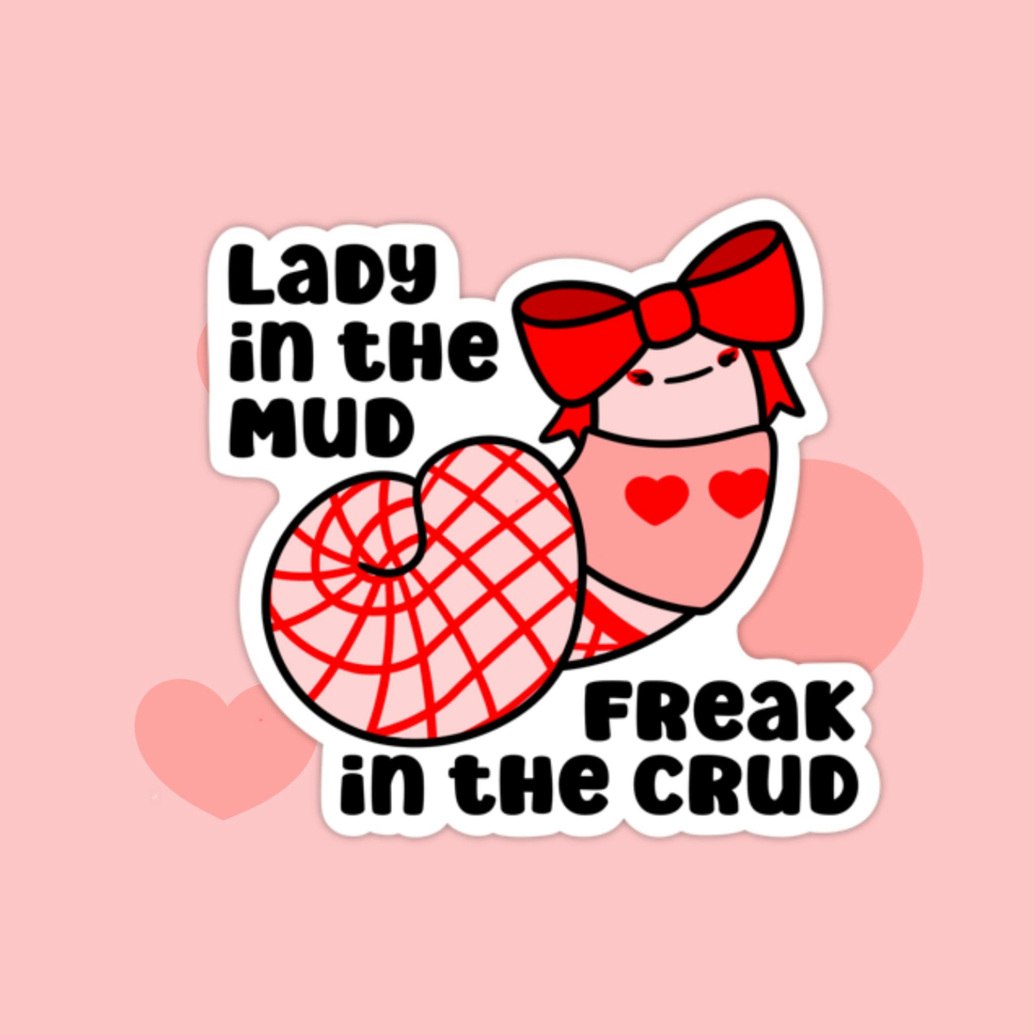 Lady in the Mud Vinyl Sticker