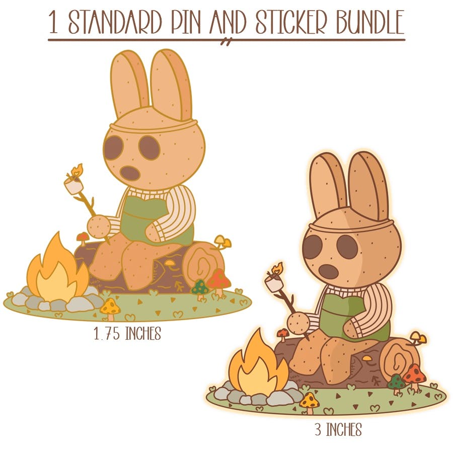 1 Standard Pin and Sticker Bundle