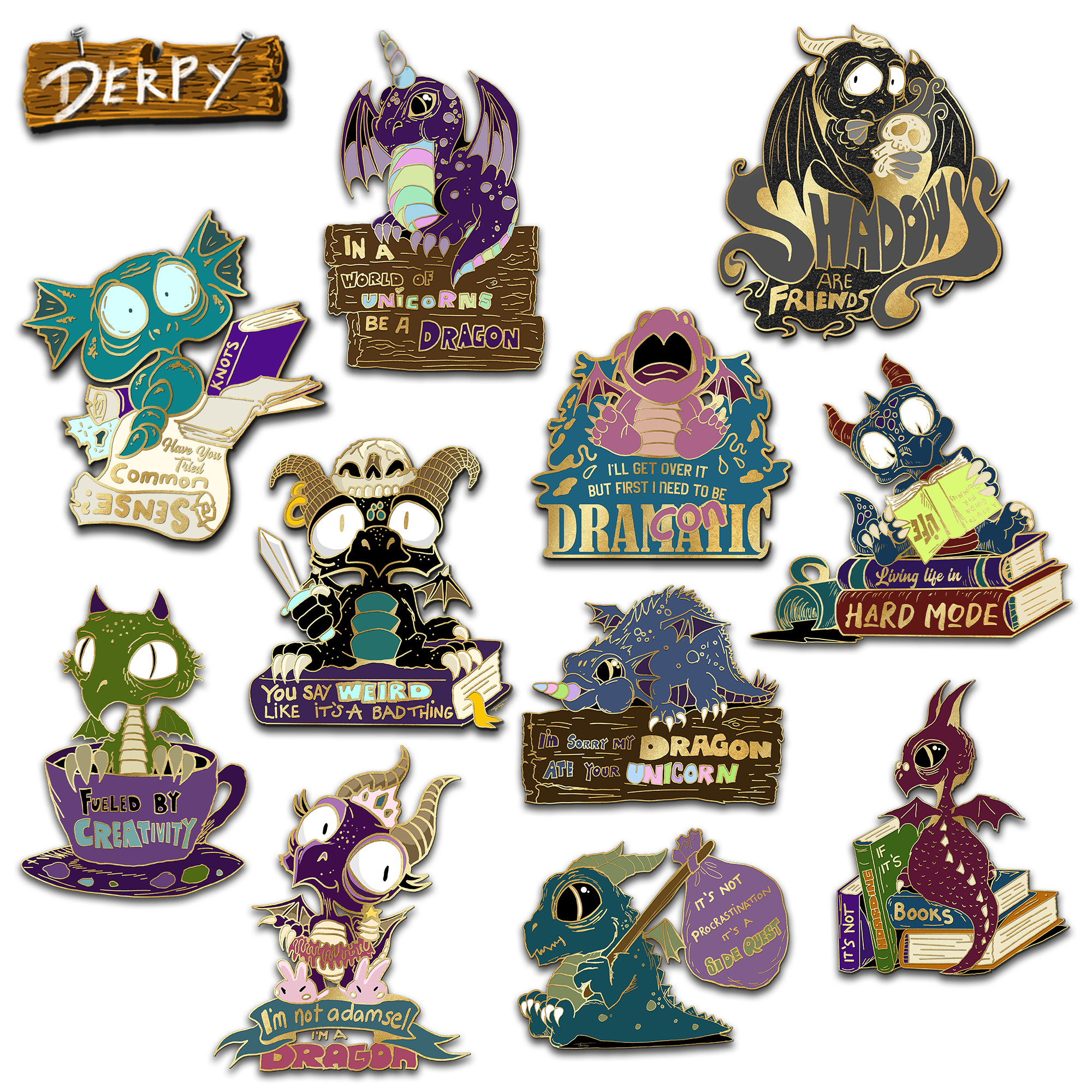 Derpy Dragon Pin (Volume 1)