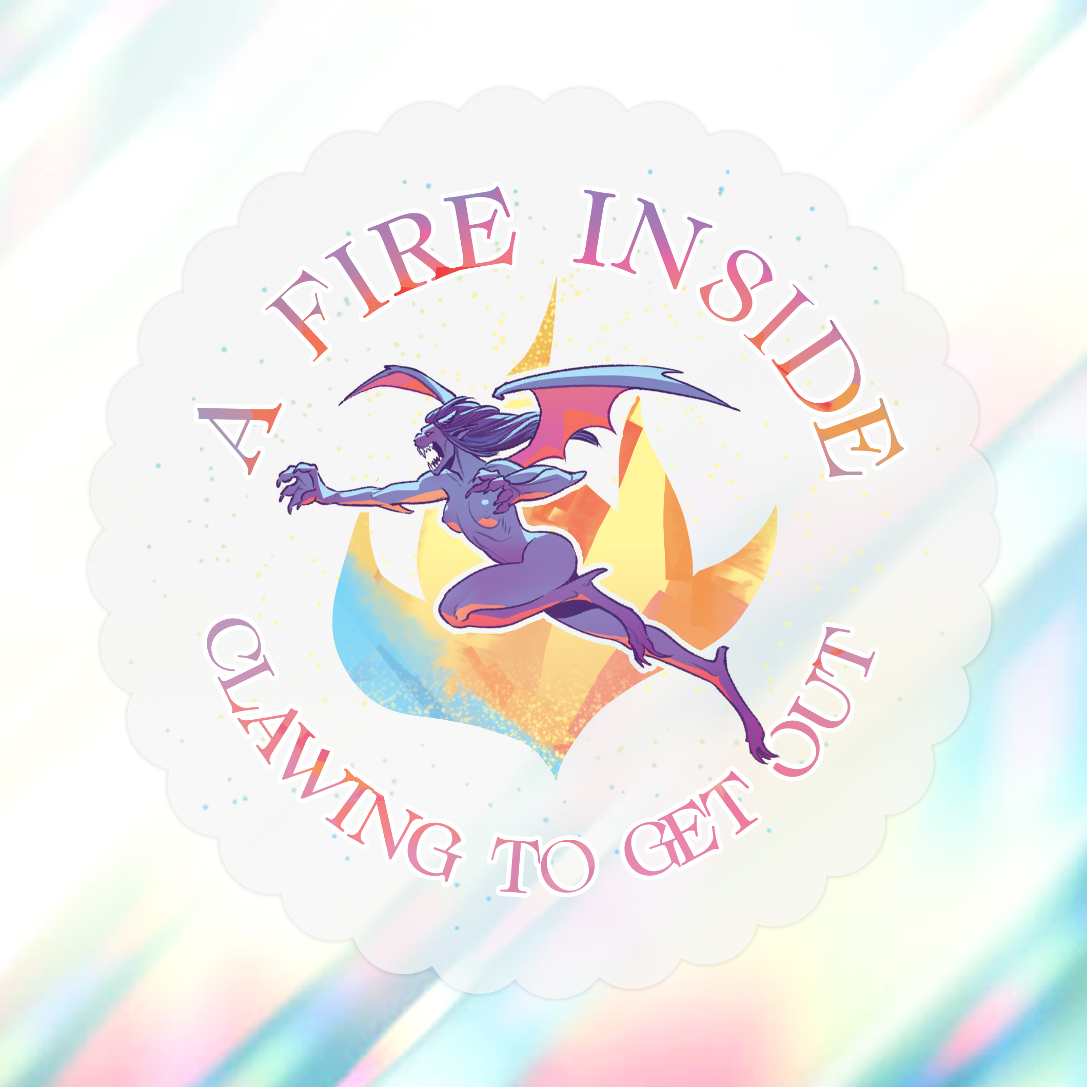 Leveling Up: prism suncatcher (removable window cling)