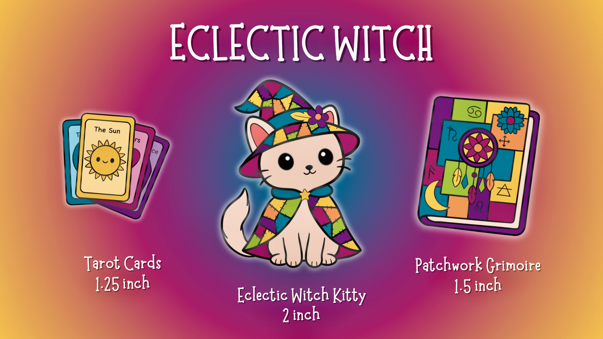 Eclectic Witch Pin Set