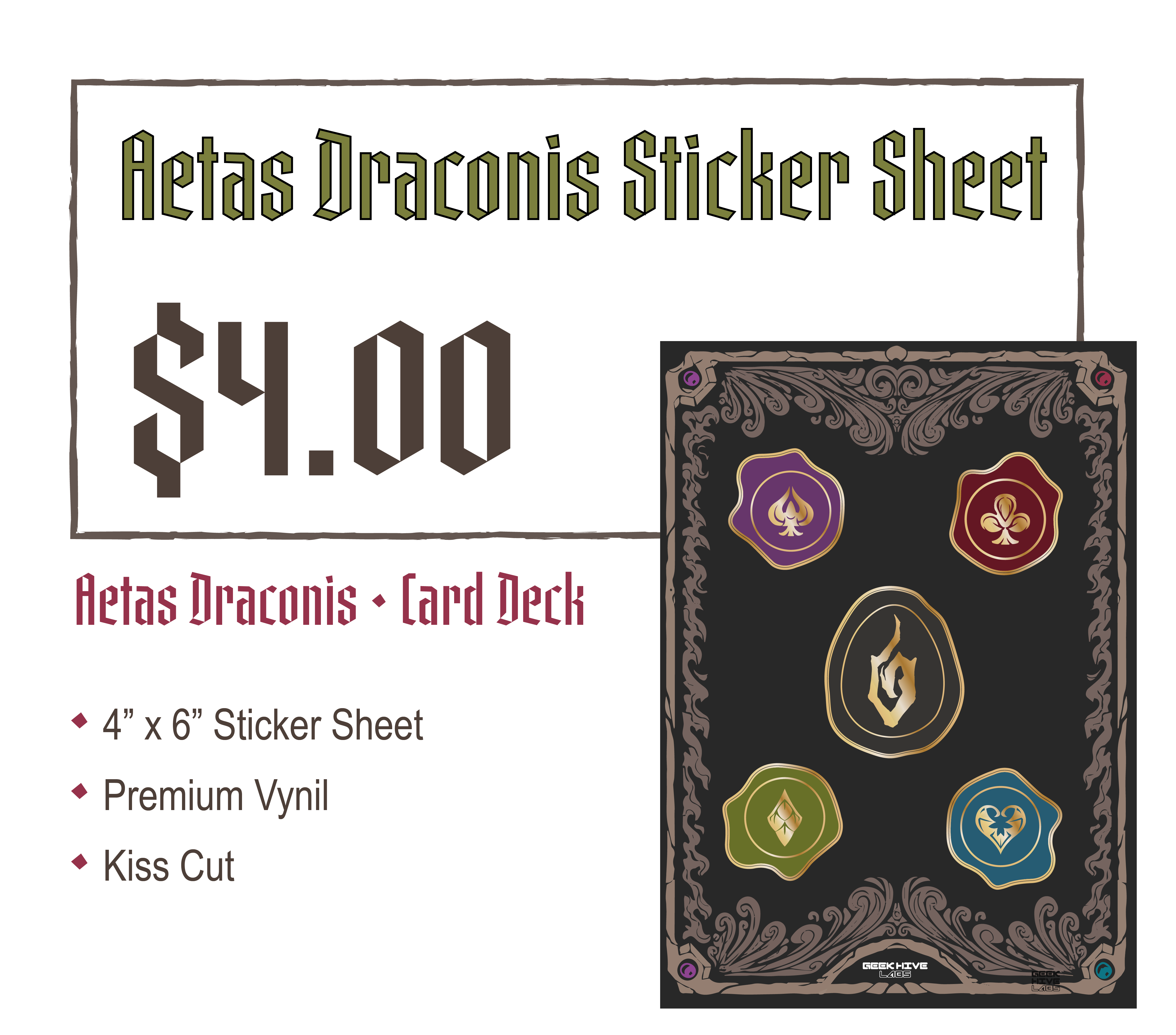 ✦ Aetas Draconis Sticker Sheet