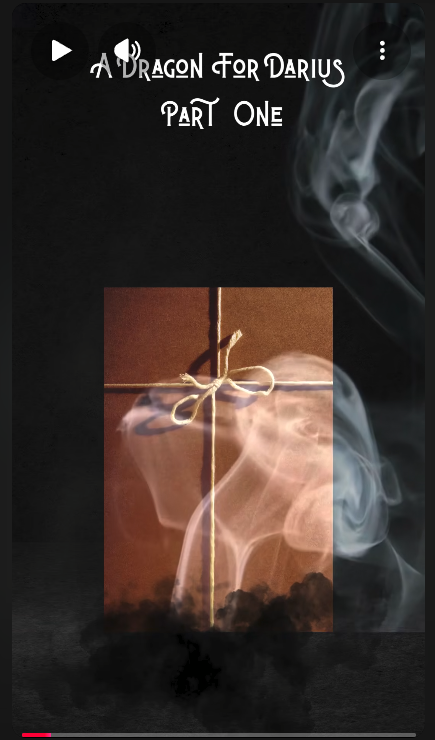 screencap of reveal trailer. A wrapped book is beginning to smoke.