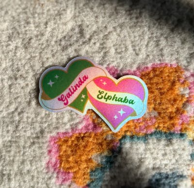 Galinda & Elphaba sticker