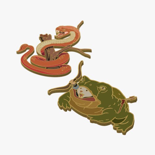 Redcoil & "The Toad" Pin Set