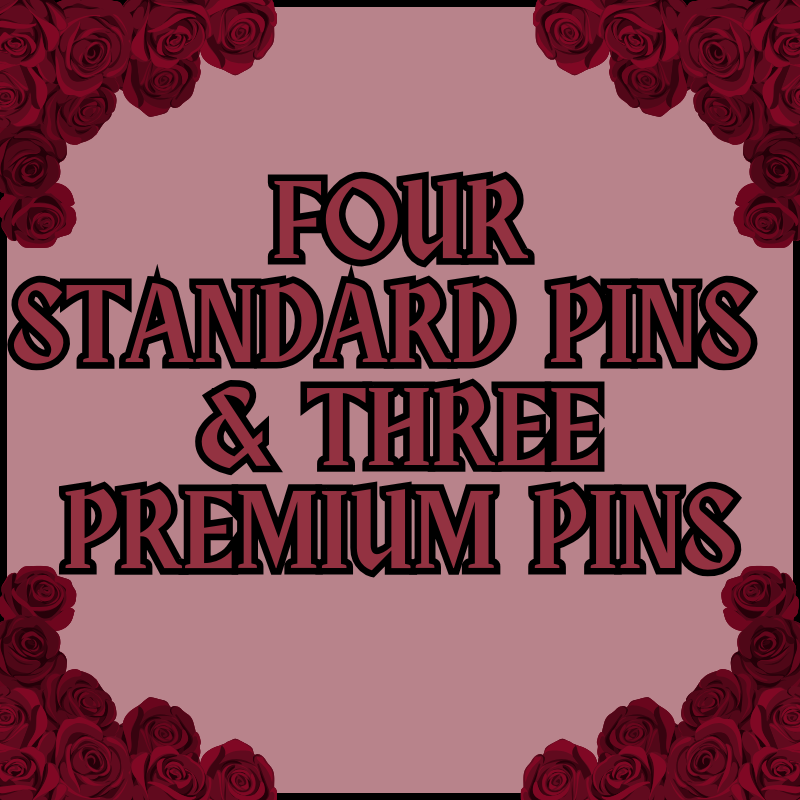 Four Standard Pins & Three Premium Pins