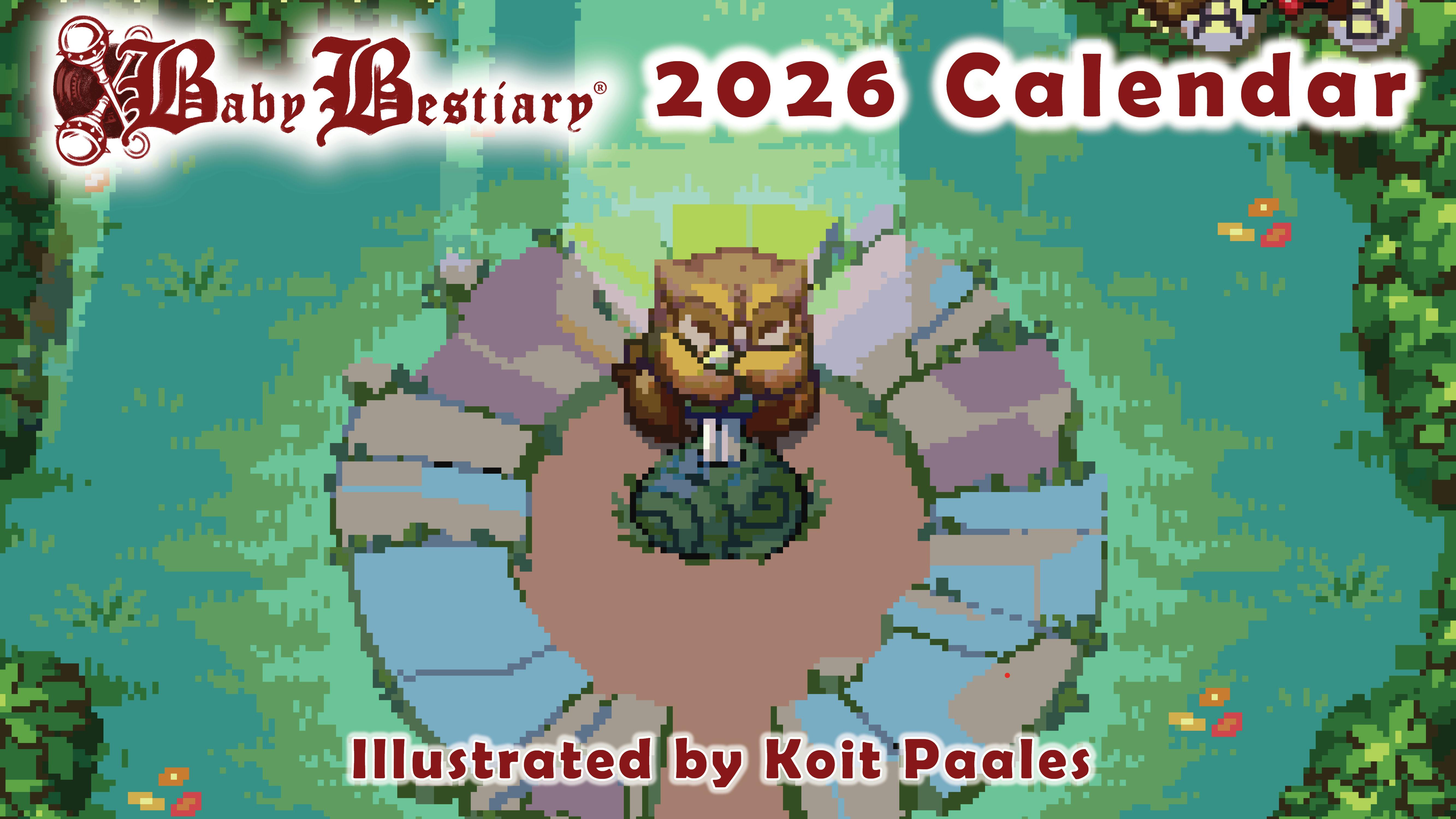 Baby Bestiary 2026 Calendar