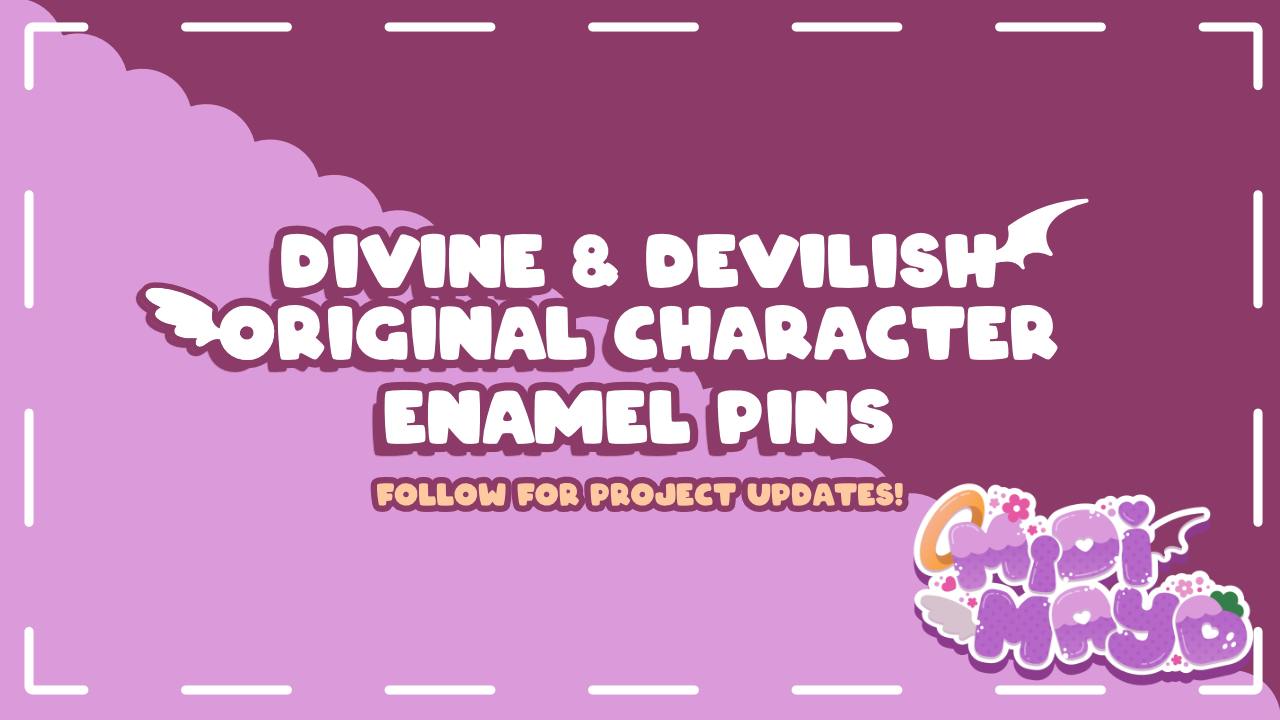 Divine & Devilish: Original Character Enamel Pins