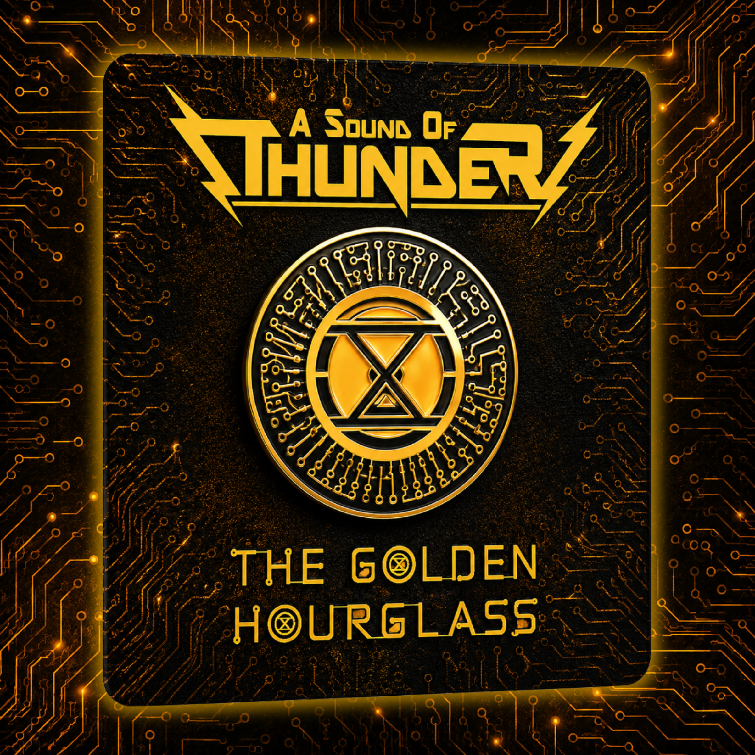 The Golden Hourglass Enamel Pin & Collector's Card
